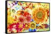 Garden Of Flowers M5-Ata Alishahi-Framed Stretched Canvas