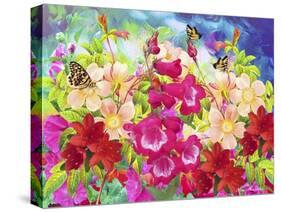 Garden Of Flowers M8-Ata Alishahi-Stretched Canvas