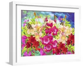 Garden Of Flowers M8-Ata Alishahi-Framed Giclee Print