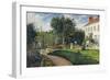 Garden of Les Mathurins at Pontoise, 1876-Camille Pissarro-Framed Giclee Print