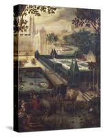 Garden of Love, Painting by Flemish School, 18th Century after Copy by David Vinckboons (1576-1632)-null-Stretched Canvas