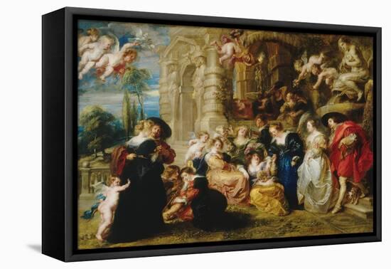 Garden of Love-Peter Paul Rubens-Framed Stretched Canvas