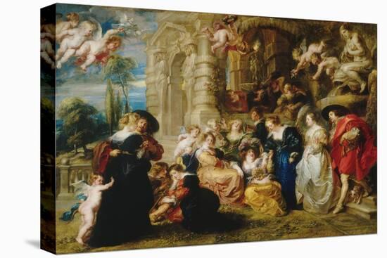 Garden of Love-Peter Paul Rubens-Stretched Canvas