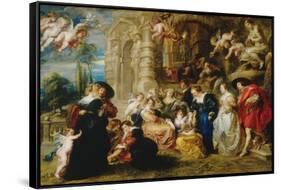 Garden of Love-Peter Paul Rubens-Framed Stretched Canvas