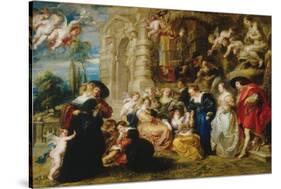 Garden of Love-Peter Paul Rubens-Stretched Canvas