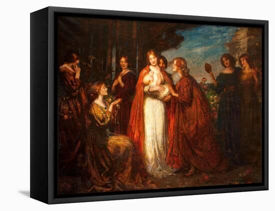 Garden of Love-Thomas Edwin Mostyn-Framed Stretched Canvas