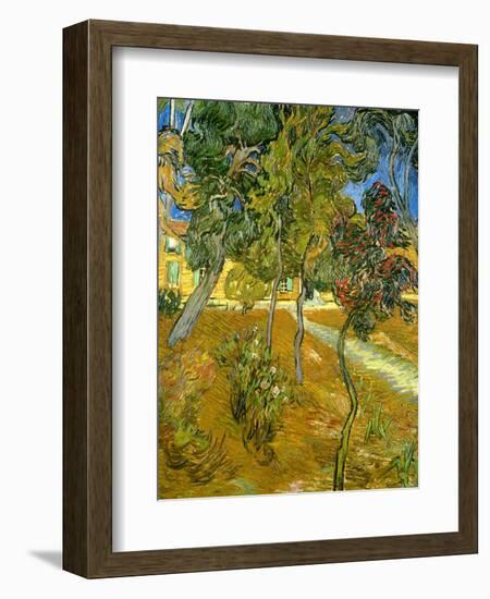 Garden of St. Paul's Hospital, 1889-Vincent van Gogh-Framed Giclee Print