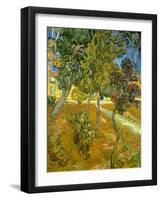 Garden of St. Paul's Hospital, 1889-Vincent van Gogh-Framed Giclee Print