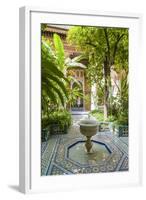 Garden of the 19th Century Bahia Palace, A. Marrakech, Morocco-Nico Tondini-Framed Photographic Print