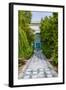 Garden of the 19th Century Bahia Palace, A. Marrakech, Morocco-Nico Tondini-Framed Photographic Print