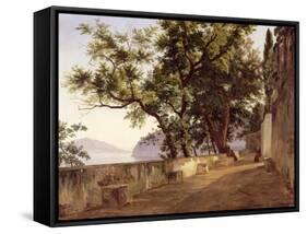 Garden of the Capuchin Friars, Near Sorrento, 1827-Carl Wilhelm Goetzloff-Framed Stretched Canvas