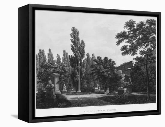 Garden of the Cloister, Musee Des Monuments Francais, Paris-Jean Lubin Vauzelle-Framed Stretched Canvas