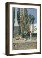 Garden of the Fortuny's House, 1872-Marià Fortuny-Framed Giclee Print