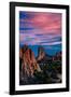 GARDEN OF THE GODS, COLOARDO SPRINGS, CO, USA - a National Natural Landmark features Sedimentary...-null-Framed Photographic Print