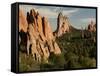 Garden of the Gods Historic Site, Colorado, USA-Patrick J. Wall-Framed Stretched Canvas