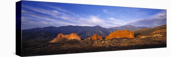 Garden of the Gods Park, Colorado Springs, Colorado, USA-Walter Bibikow-Stretched Canvas