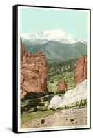 Garden of the Gods, Pike's Peak, Colorado-null-Framed Stretched Canvas