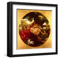 Garden Of The Hesperides-Frederick Leighton-Framed Art Print