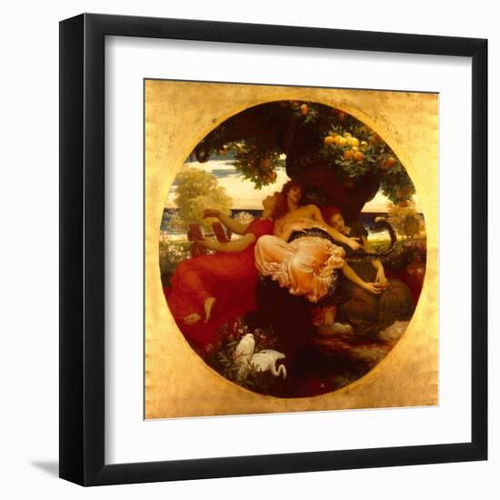 Garden Of The Hesperides-Frederick Leighton-Framed Art Print