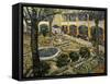 Garden of the Hospital at Arles-Vincent van Gogh-Framed Stretched Canvas