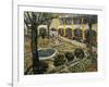 Garden of the Hospital at Arles-Vincent van Gogh-Framed Giclee Print