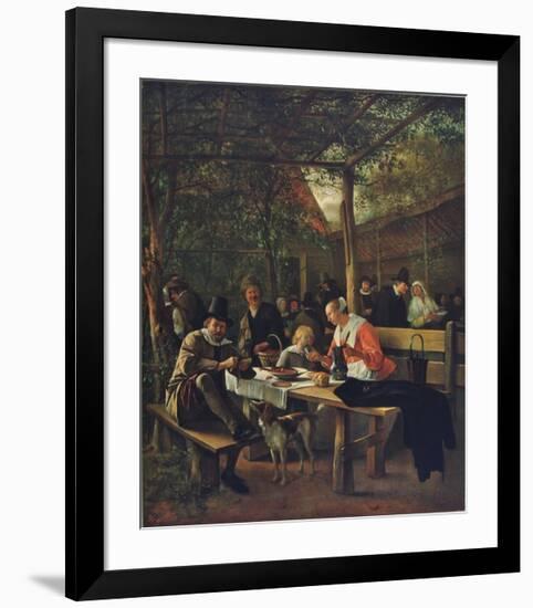 Garden of the Inn-Jan Havicksz. Steen-Framed Collectable Print