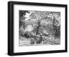 Garden of the Palais-Royal, 1915-Frank Milton Armington-Framed Giclee Print