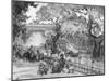 Garden of the Palais-Royal, 1915-Frank Milton Armington-Mounted Giclee Print