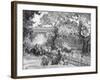 Garden of the Palais-Royal, 1915-Frank Milton Armington-Framed Giclee Print