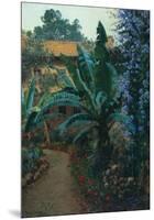 Garden of the Potter Hotel-Theodore Wores-Mounted Art Print