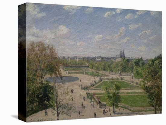 Garden of the Tuileries in the Spring-Camille Pissarro-Stretched Canvas