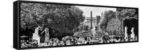 Garden of the Tuileries, the Louvre, Paris, France-Philippe Hugonnard-Framed Stretched Canvas