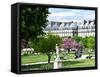 Garden of the Tuileries, the Louvre, Paris, France-Philippe Hugonnard-Framed Stretched Canvas