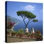 Garden of Villa Rufolo, Ravello, Amalfi Coast, UNESCO World Heritage Site, Campania, Italy, Europe-Roy Rainford-Stretched Canvas