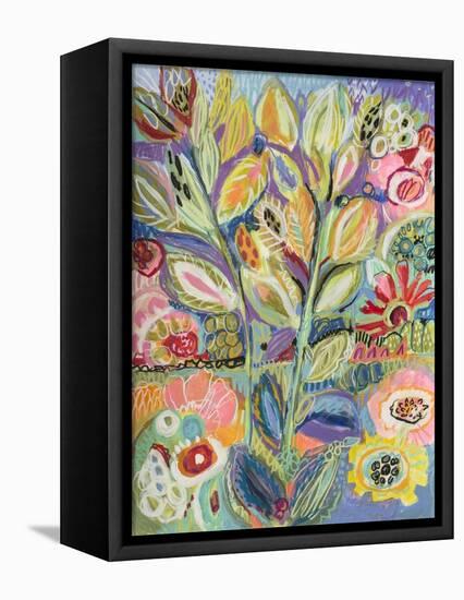 Garden Of Whimsy II-Karen Fields-Framed Stretched Canvas