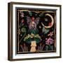 Garden Of Wonder II Dark-Dina June-Framed Art Print