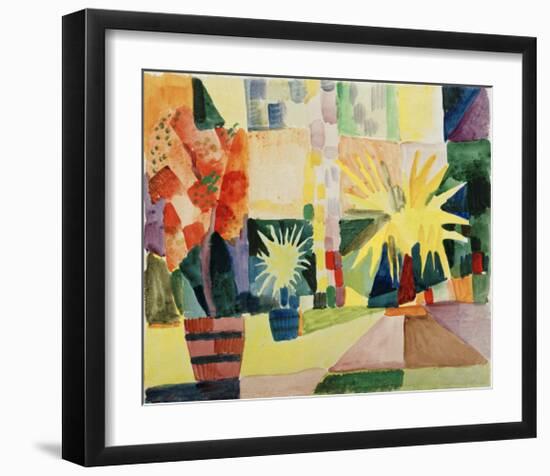 Garden on Lake Thun-Auguste Macke-Framed Giclee Print