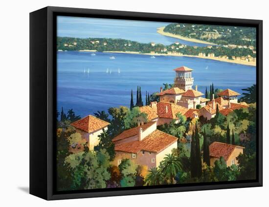 Garden on the Cote d'Azur-Max Hayslette-Framed Stretched Canvas