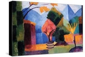 Garden on the Lake of Thun-Auguste Macke-Stretched Canvas