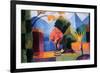 Garden on the Lake of Thun-Auguste Macke-Framed Premium Giclee Print