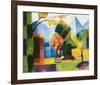 Garden on the Lake-Auguste Macke-Framed Premium Giclee Print