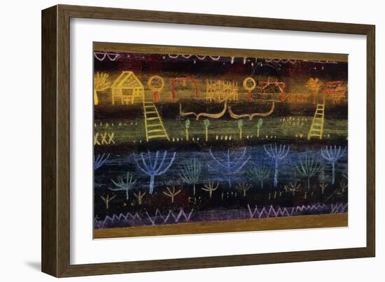 Garden on the Level-Paul Klee-Framed Giclee Print