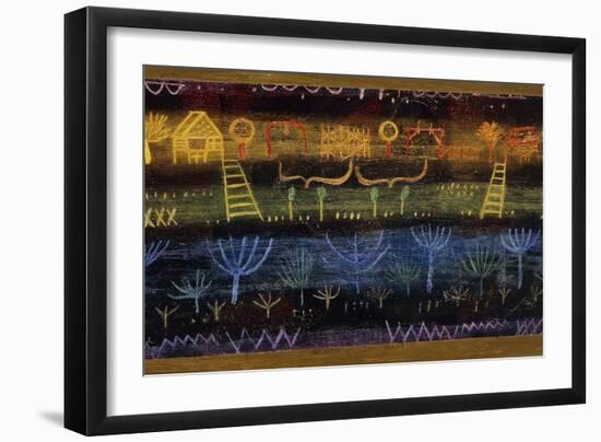 Garden on the Level-Paul Klee-Framed Giclee Print