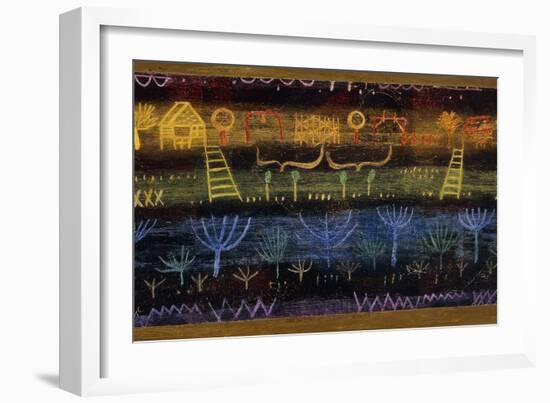 Garden on the Level-Paul Klee-Framed Giclee Print