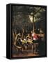 Garden Outside Inn-Jan Havicksz. Steen-Framed Stretched Canvas