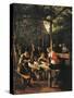 Garden Outside Inn-Jan Havicksz. Steen-Stretched Canvas