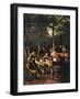 Garden Outside Inn-Jan Havicksz. Steen-Framed Giclee Print