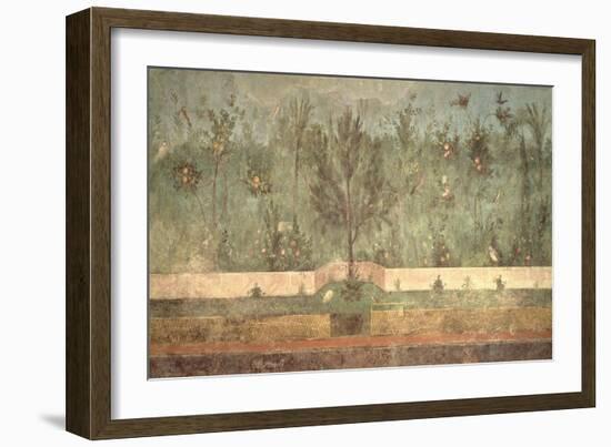 Garden Paintings from the So-Called "Villa of Livia", Primaporta, Rome, circa 20 BC-null-Framed Giclee Print