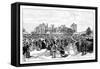 Garden Party at Windsor Castle, 19th Century-null-Framed Stretched Canvas
