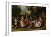 Garden Party (Fete Champetre)-David Vinckboons-Framed Art Print